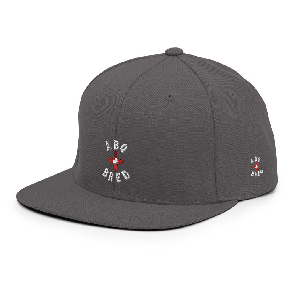 ABQ Bred - White Red Snapback Hat