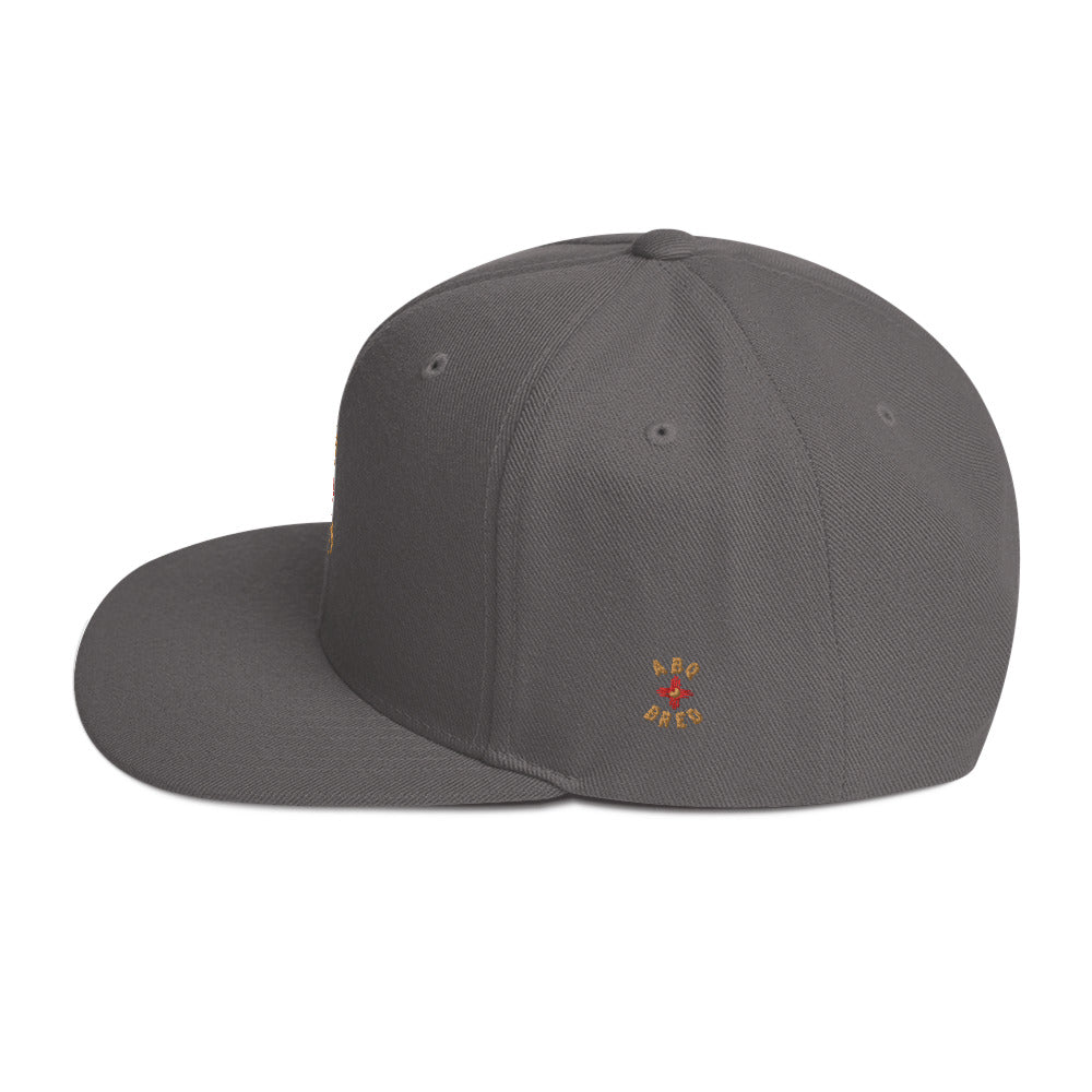 ABQ Bred - Gold Red Snapback Hat