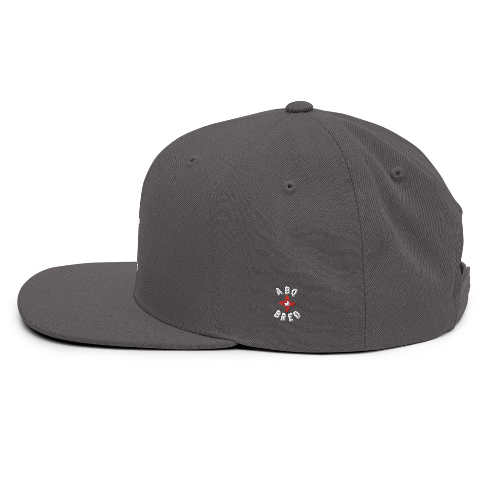 ABQ Bred - White Red Snapback Hat