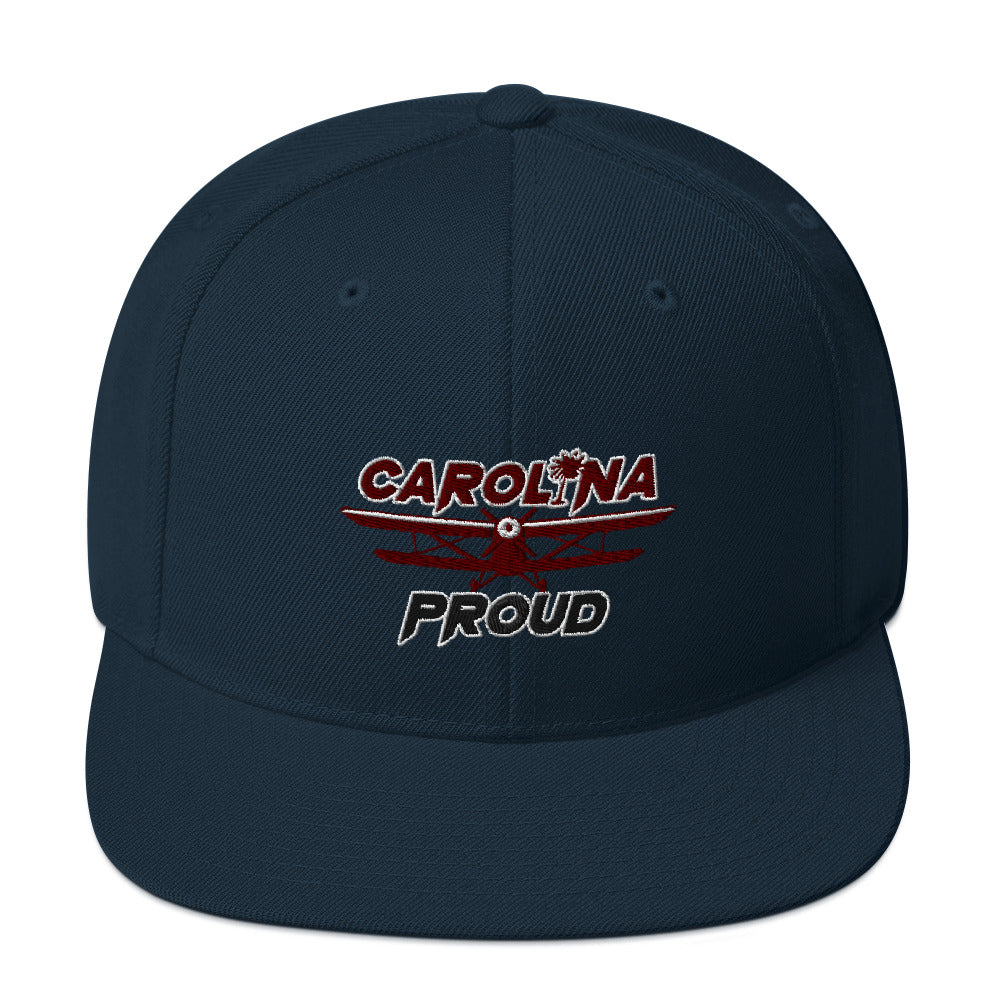 Carolina Proud Burgundy/Black Snapback Hat