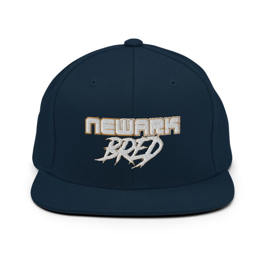 Newark Bred Gold Trim Snapback Hat