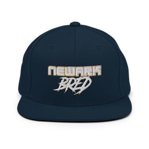 Open image in slideshow, Newark Bred Gold Trim Snapback Hat
