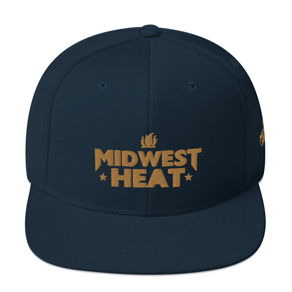 Midwest Heat - Gold Stitch Snapback Hat