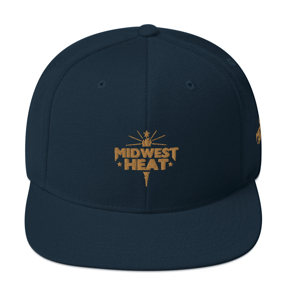Midwest Heat - Gold Torch Snapback Hat
