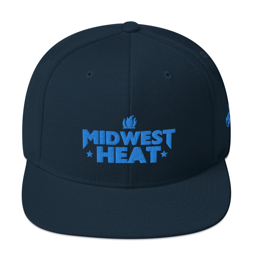 Midwest Heat - Blue Stitch Snapback Hat