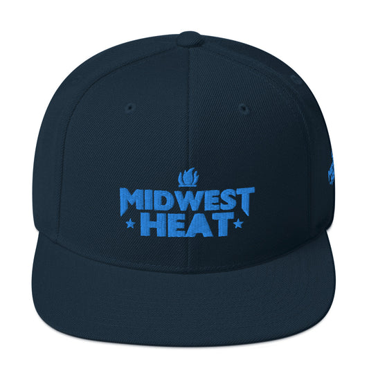 Midwest Heat - Blue Stitch Snapback Hat