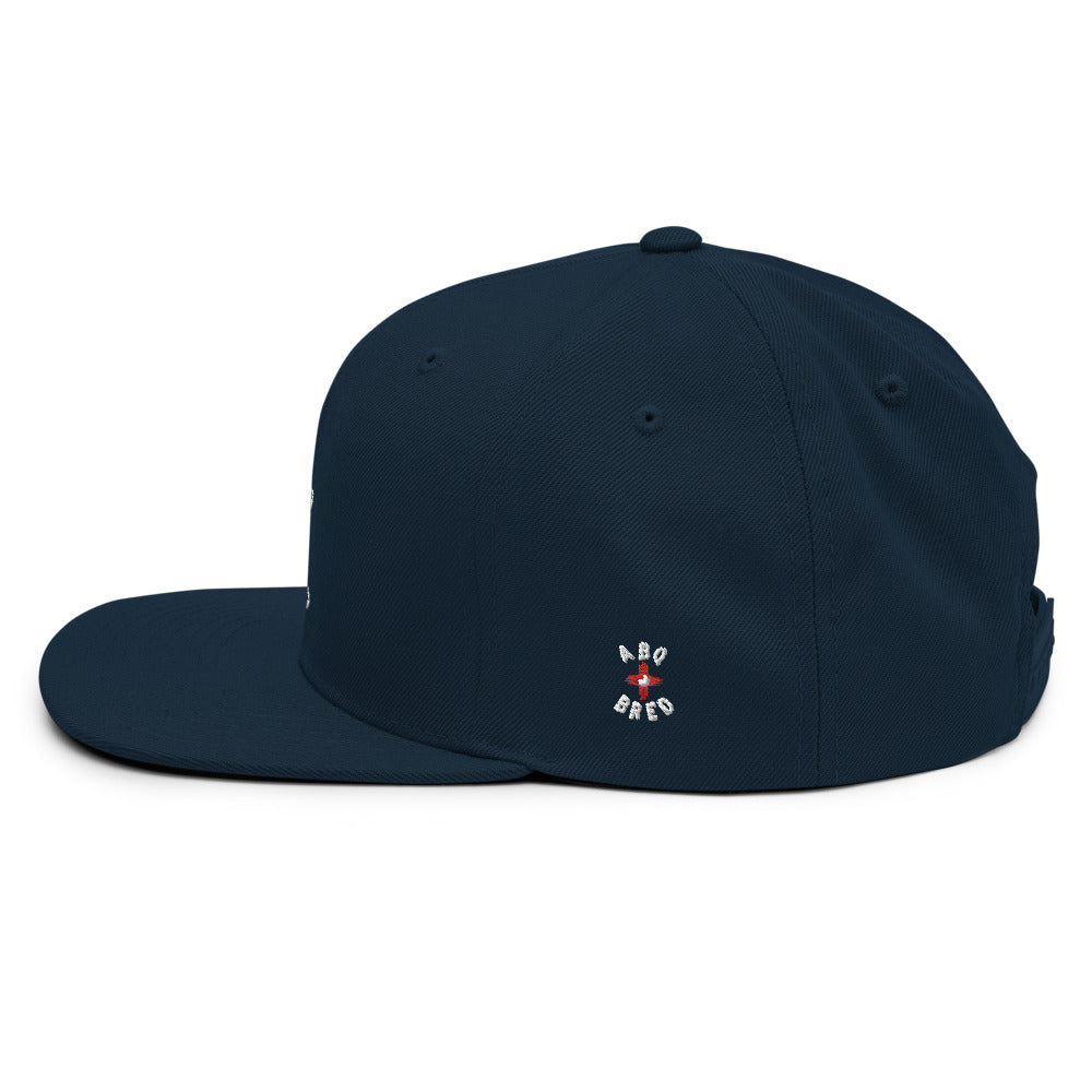 ABQ Bred - White Red Snapback Hat