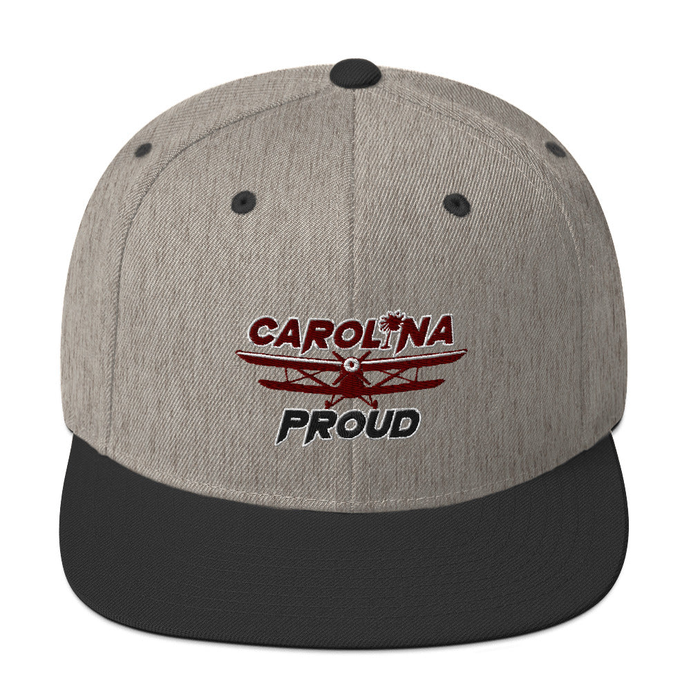 Carolina Proud Burgundy/Black Snapback Hat