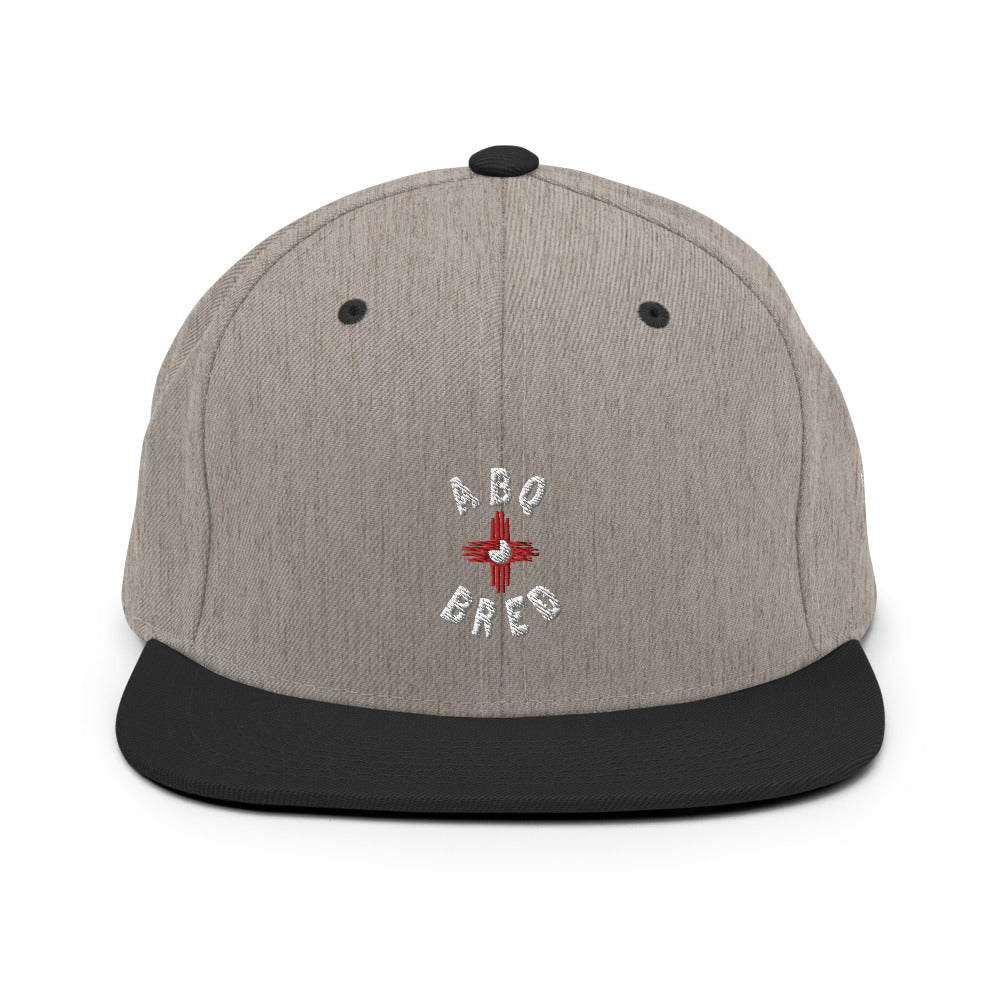 ABQ Bred - White Red Snapback Hat