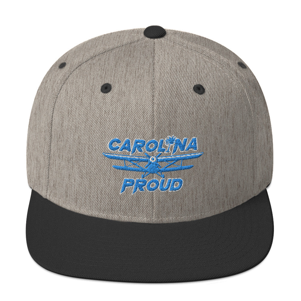 Carolina Proud Blue Stitch Snapback Hat