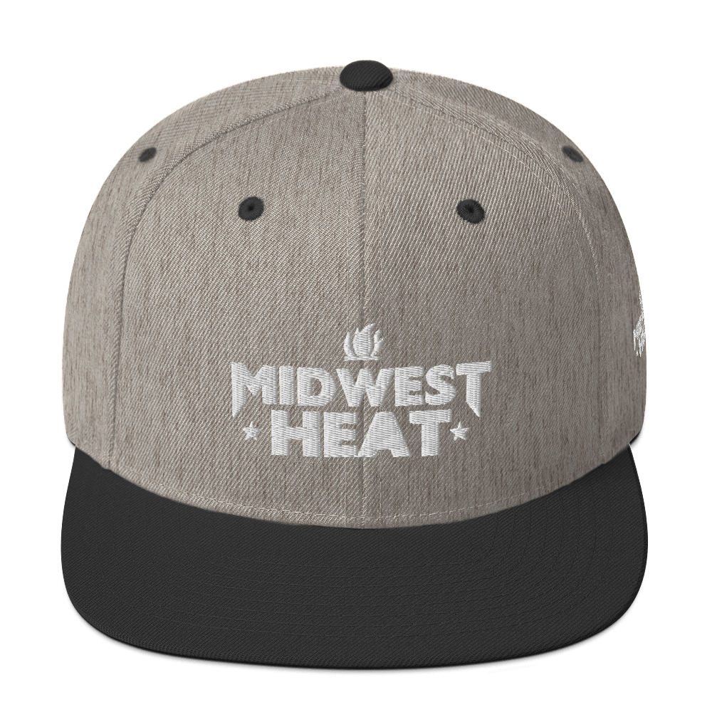 Midwest Heat White Stitch - Snapback Hat
