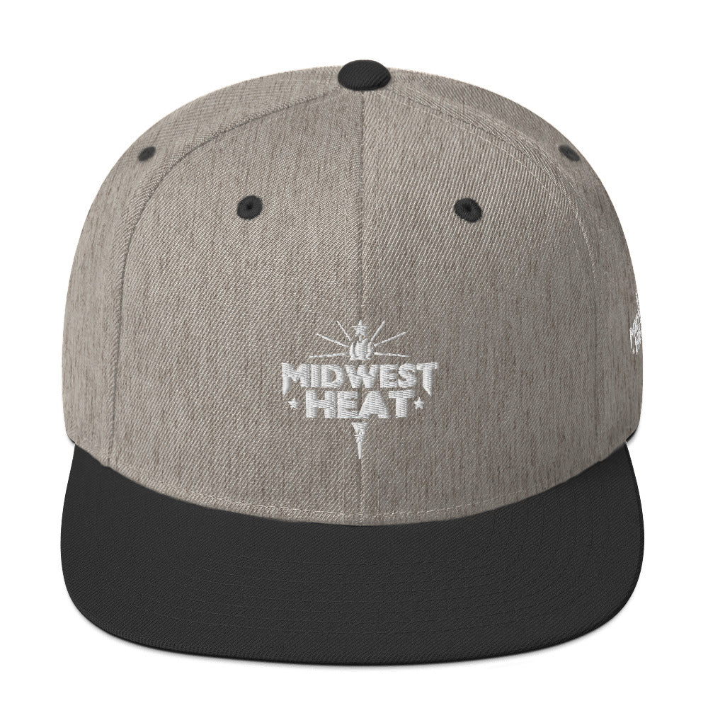 Midwest Heat - White Torch Snapback Hat