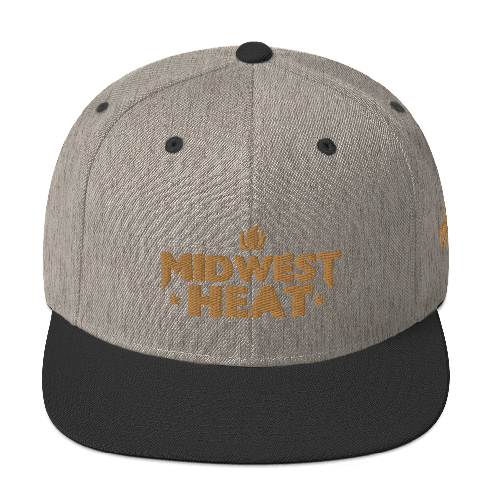 Midwest Heat - Gold Stitch Snapback Hat
