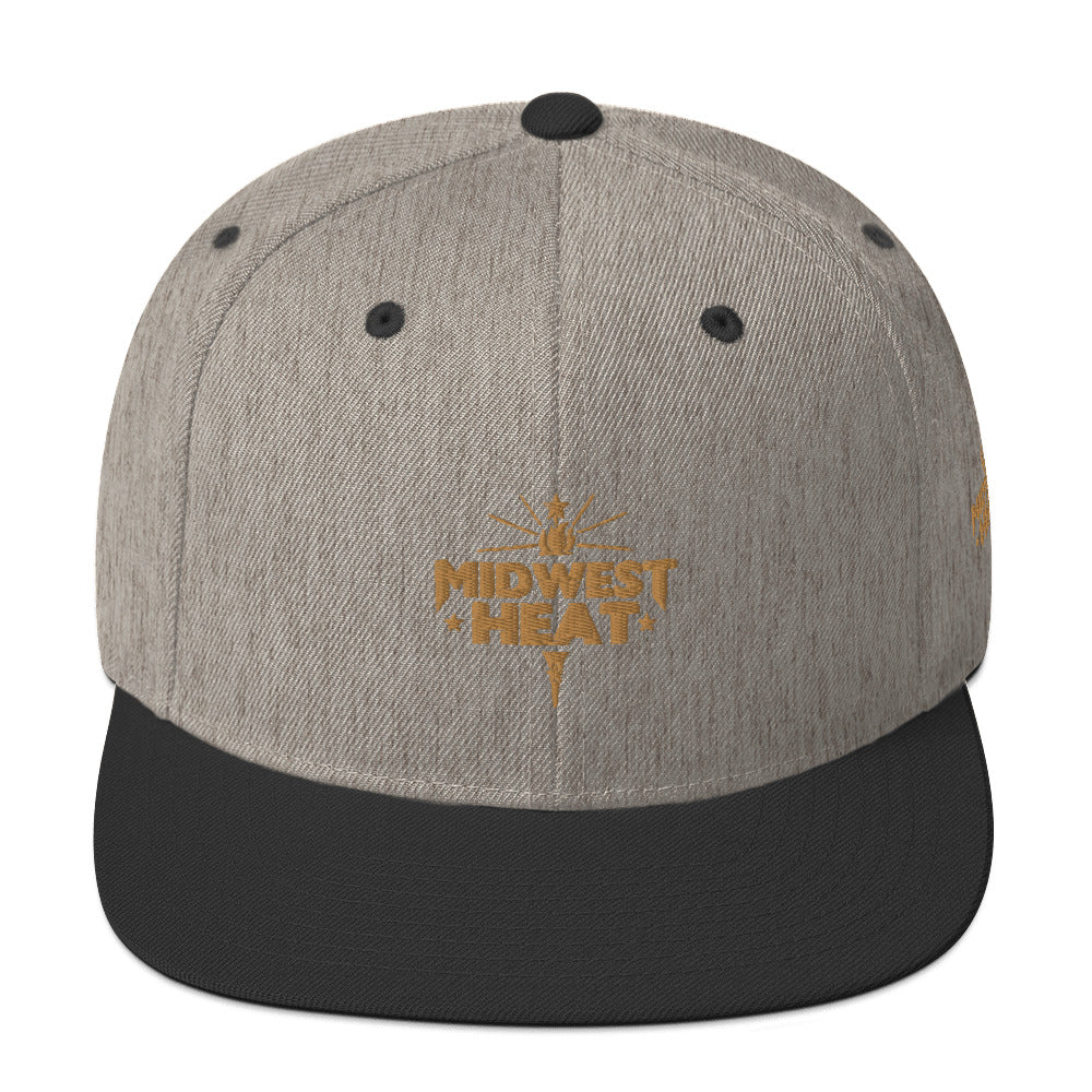 Midwest Heat - Gold Torch Snapback Hat