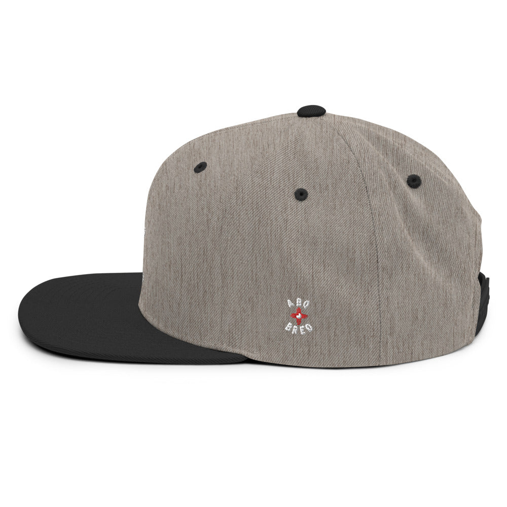 ABQ Bred - White Red Snapback Hat