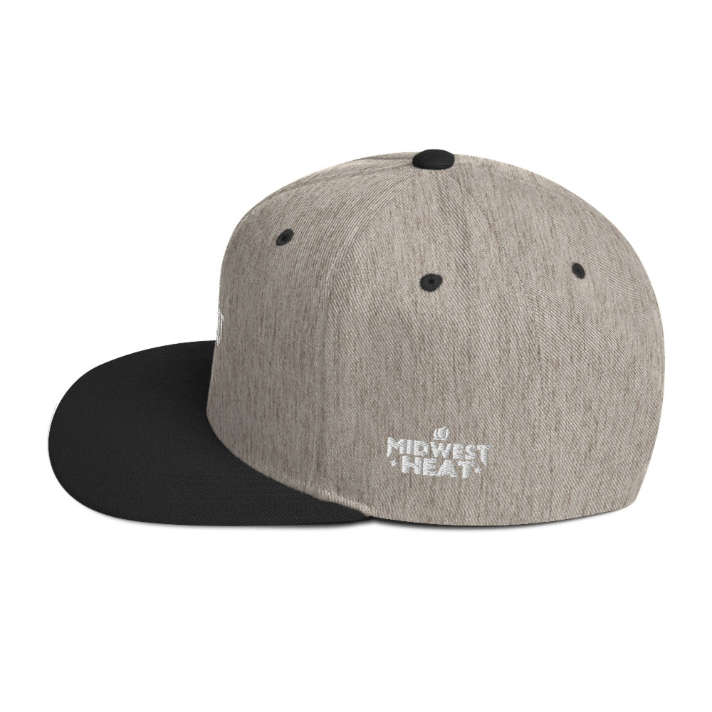 Midwest Heat - White Torch Snapback Hat