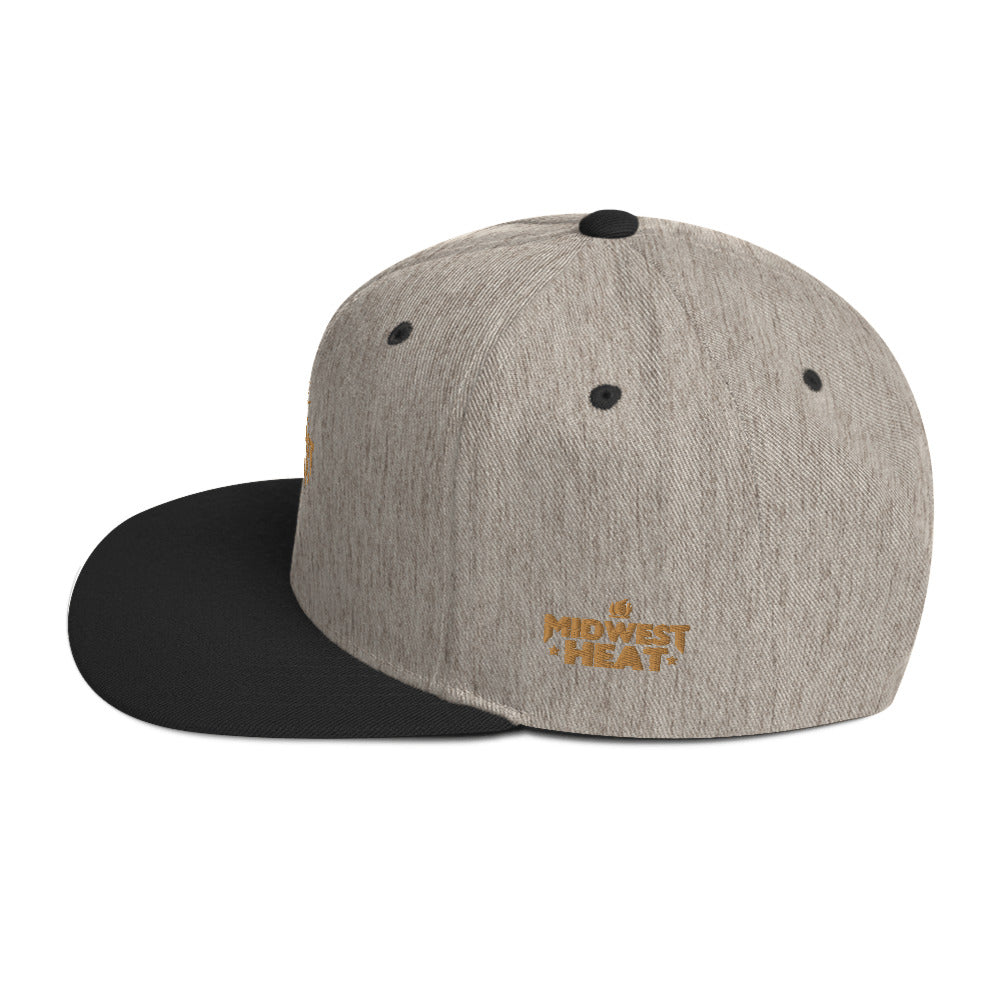 Midwest Heat - Gold Torch Snapback Hat
