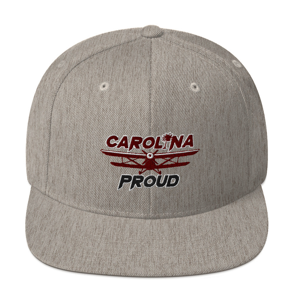 Carolina Proud Burgundy/Black Snapback Hat