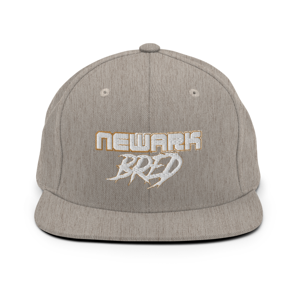 Newark Bred Gold Trim Snapback Hat
