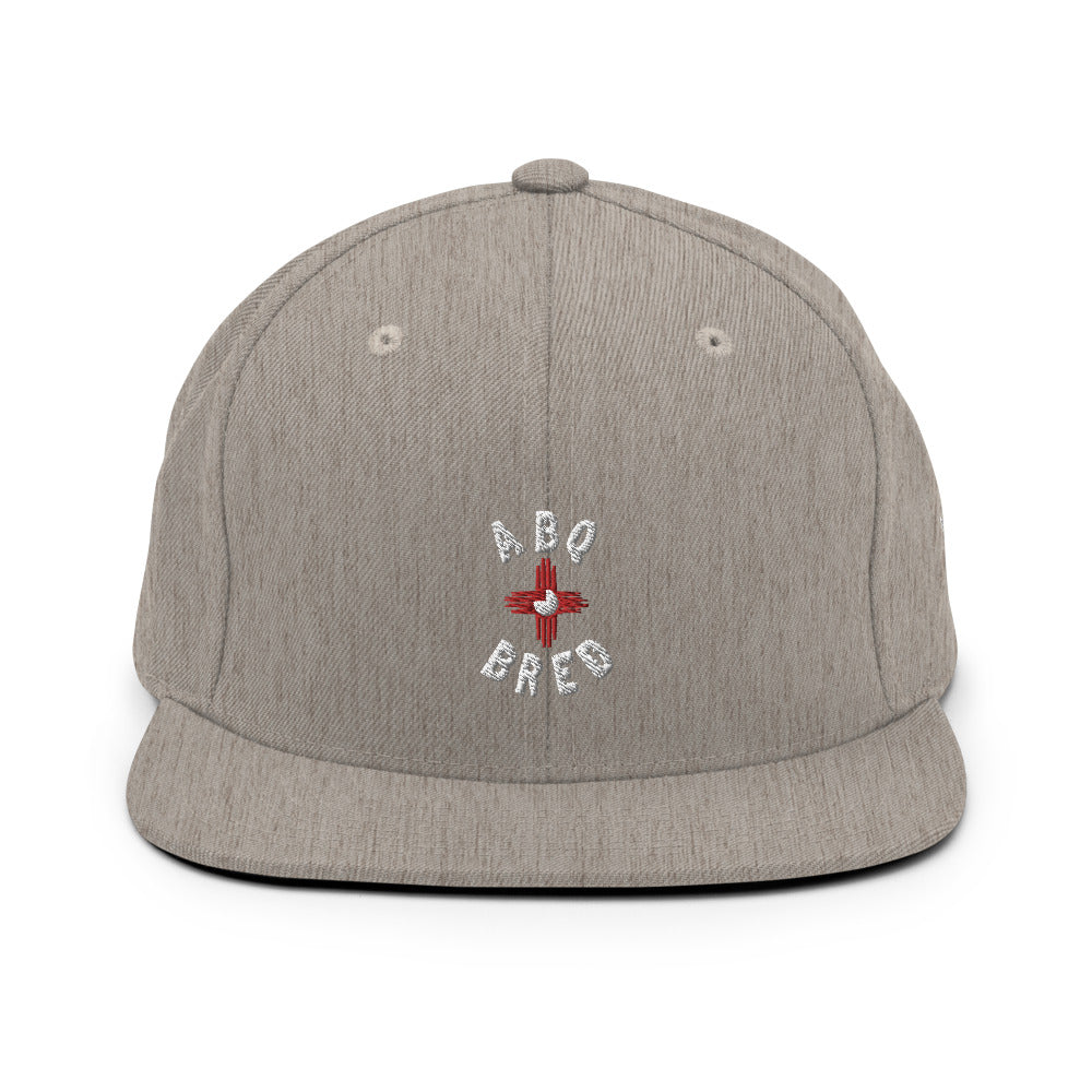 ABQ Bred - White Red Snapback Hat