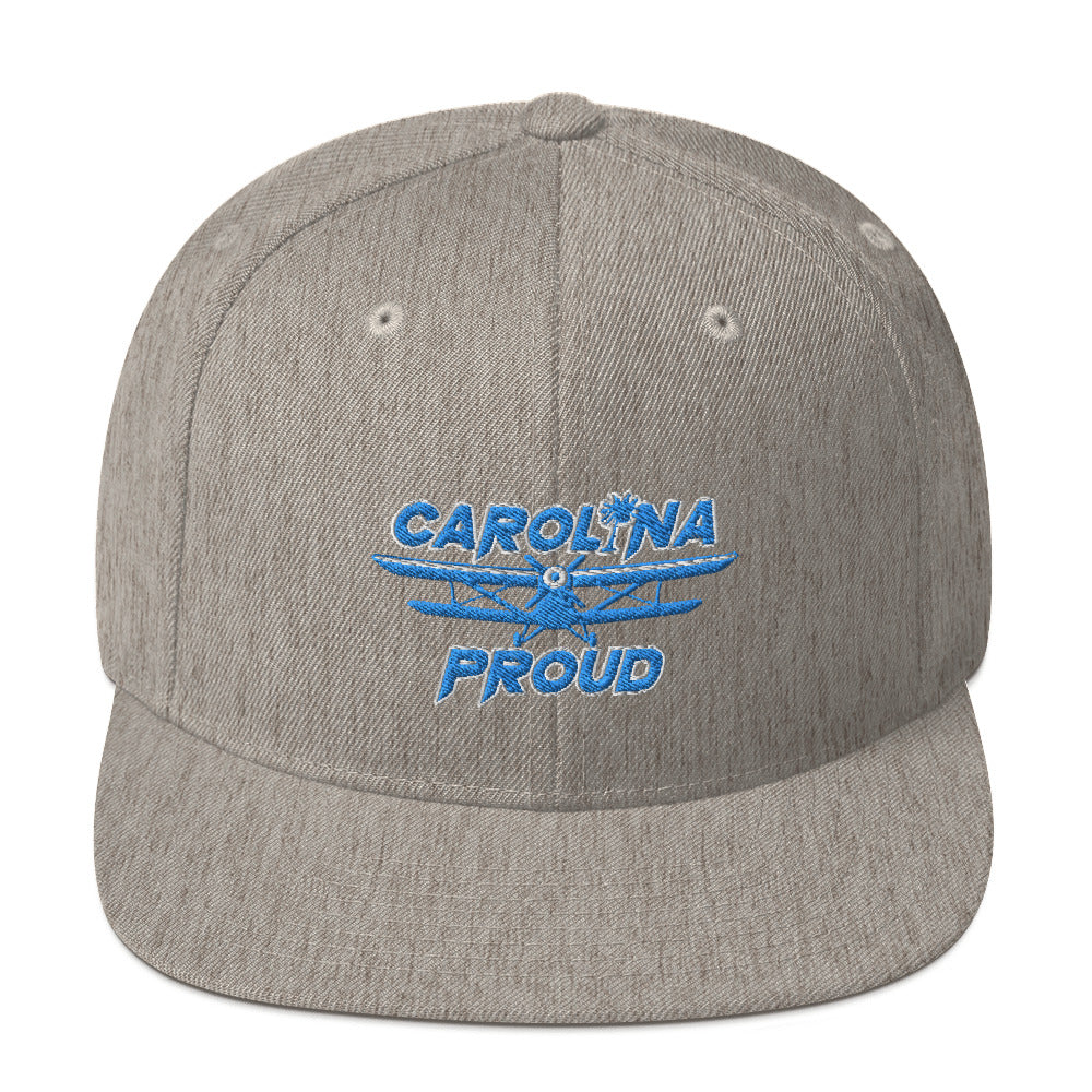 Carolina Proud Blue Stitch Snapback Hat