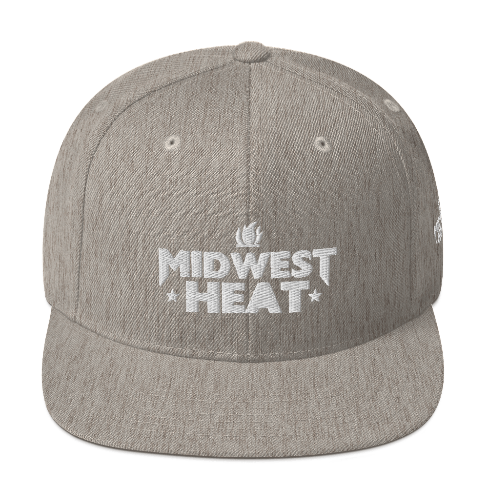 Midwest Heat White Stitch - Snapback Hat
