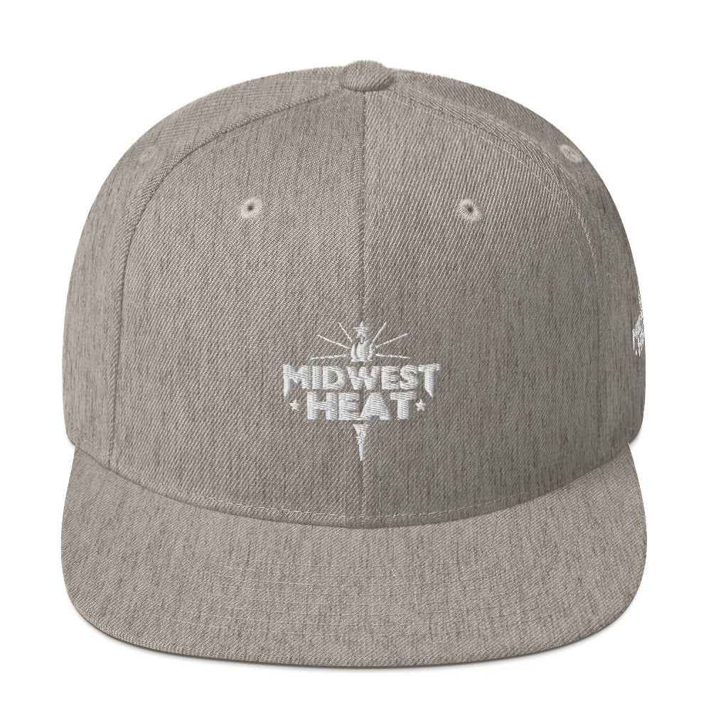 Midwest Heat - White Torch Snapback Hat