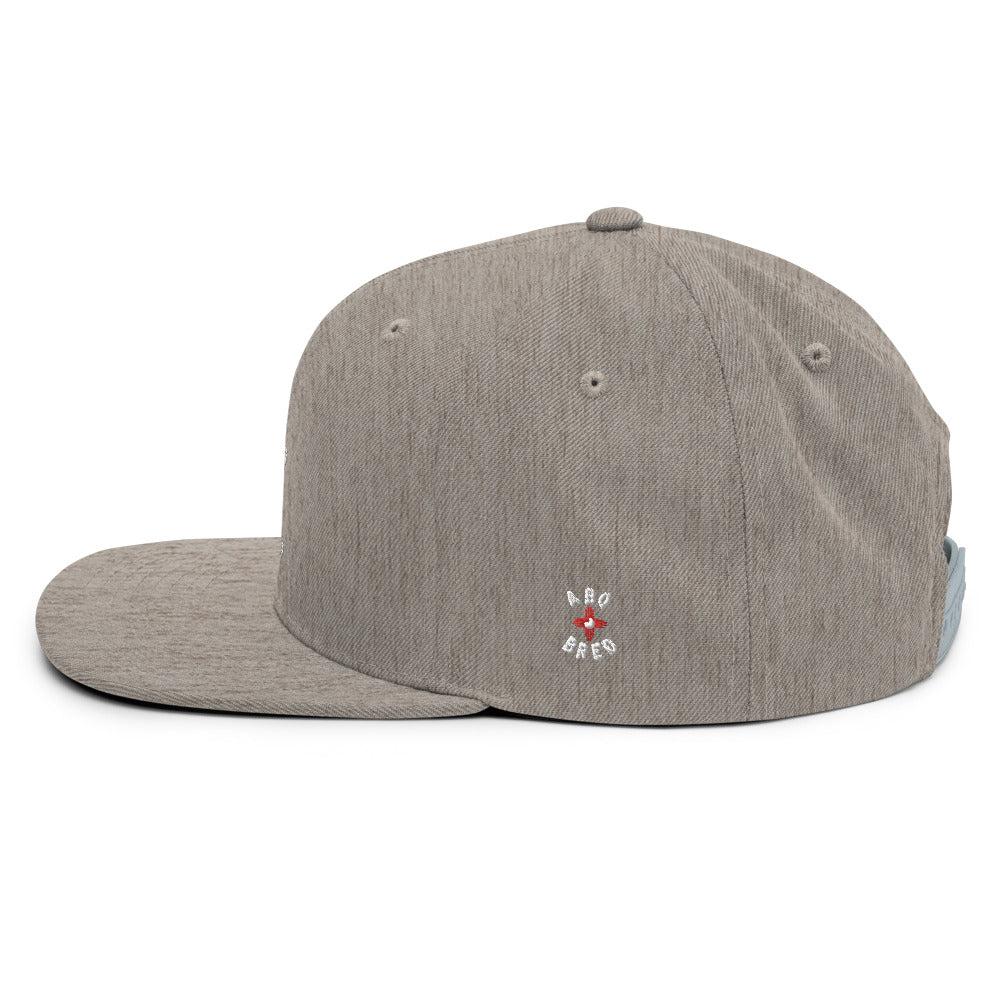 ABQ Bred - White Red Snapback Hat