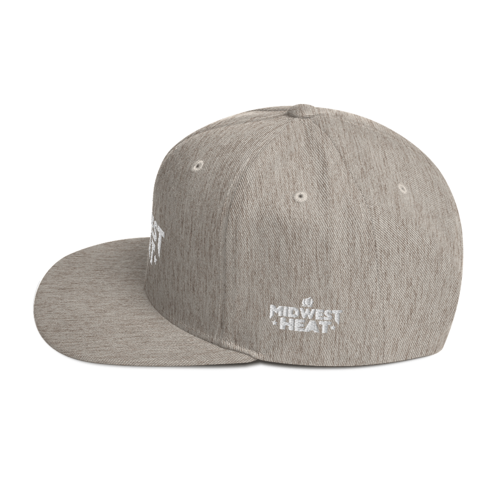 Midwest Heat White Stitch - Snapback Hat