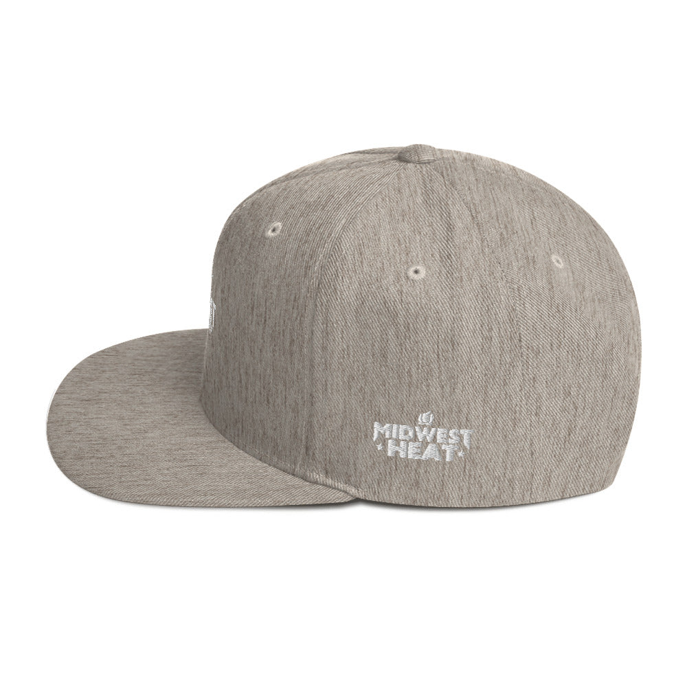 Midwest Heat - White Torch Snapback Hat