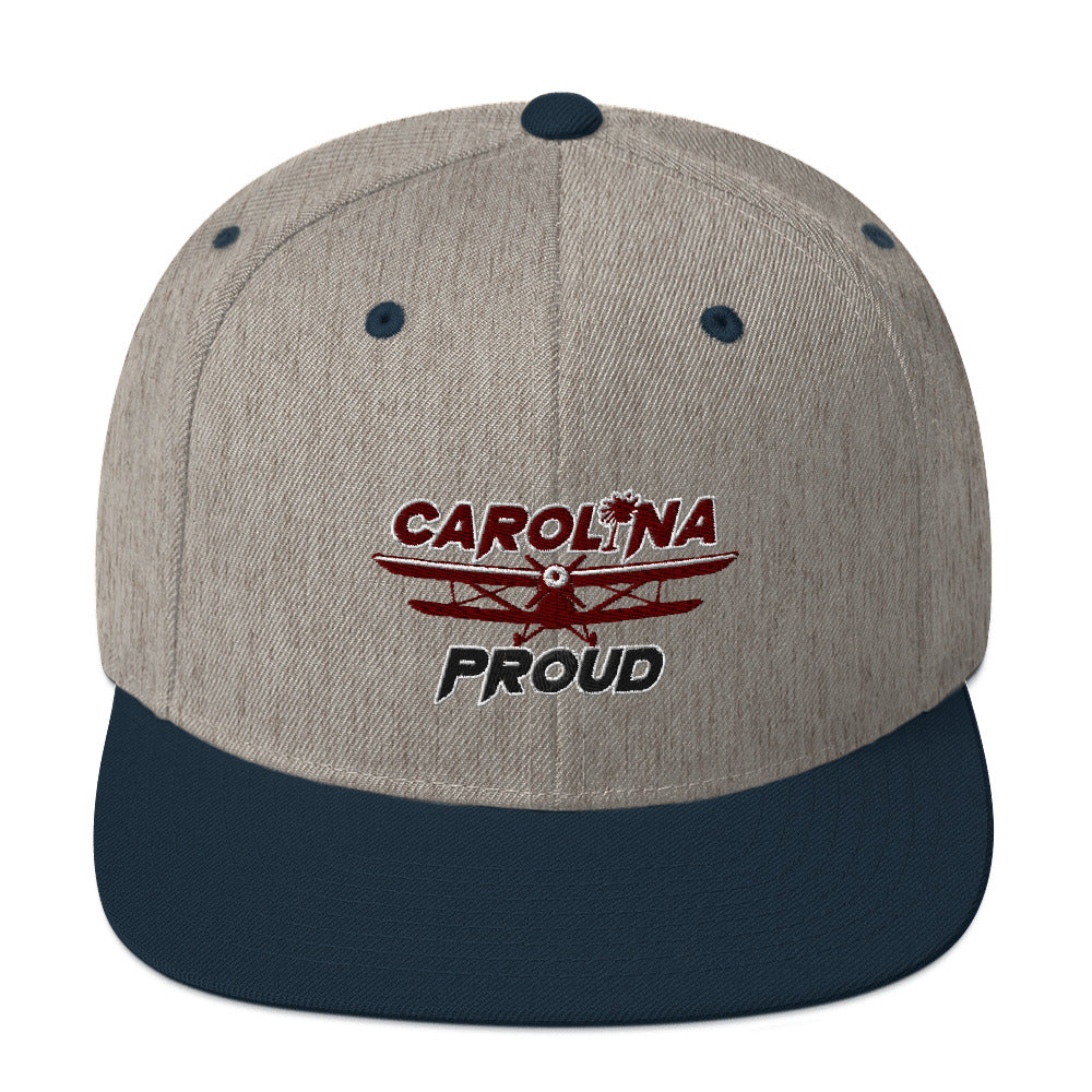 Carolina Proud Burgundy/Black Snapback Hat