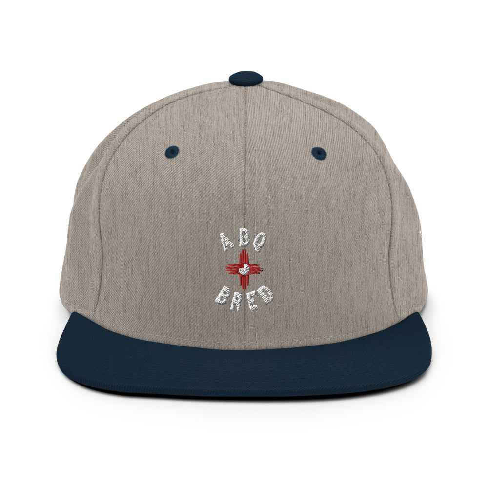 ABQ Bred - White Red Snapback Hat