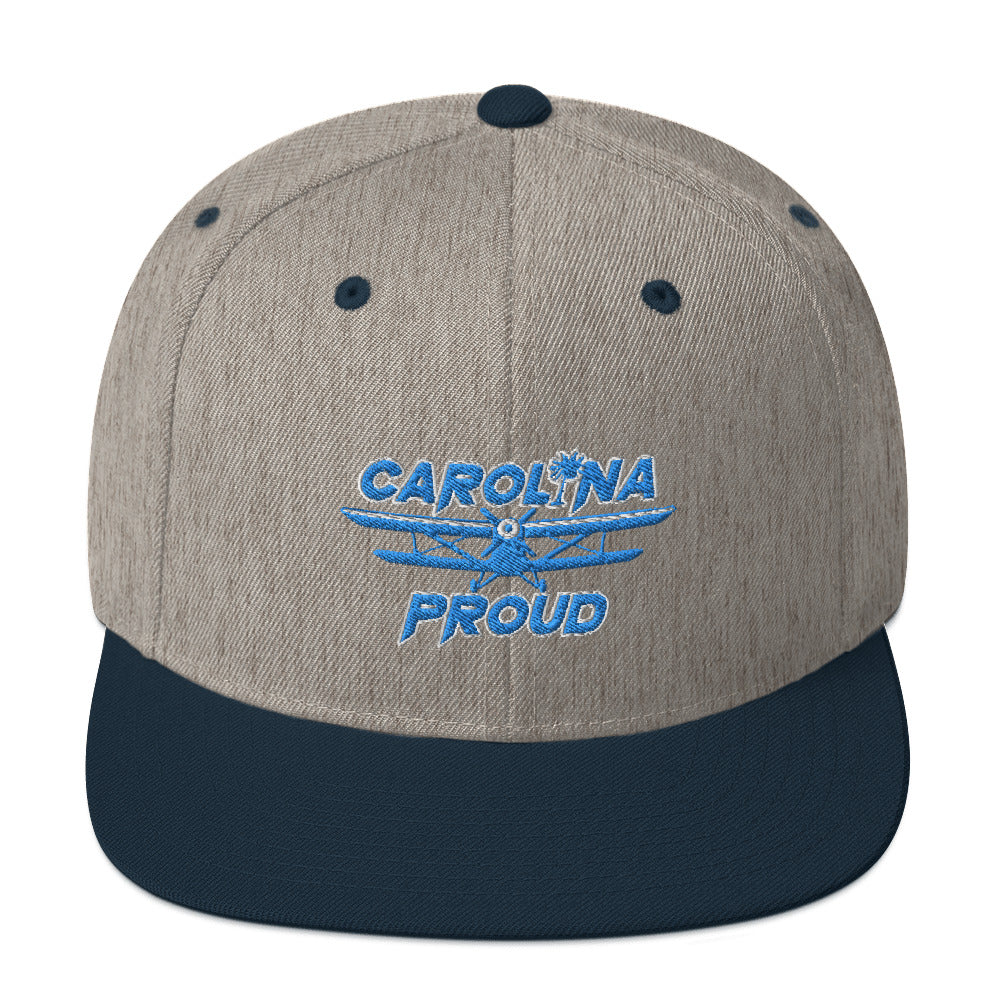 Carolina Proud Blue Stitch Snapback Hat