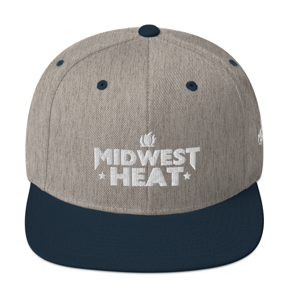 Midwest Heat White Stitch - Snapback Hat