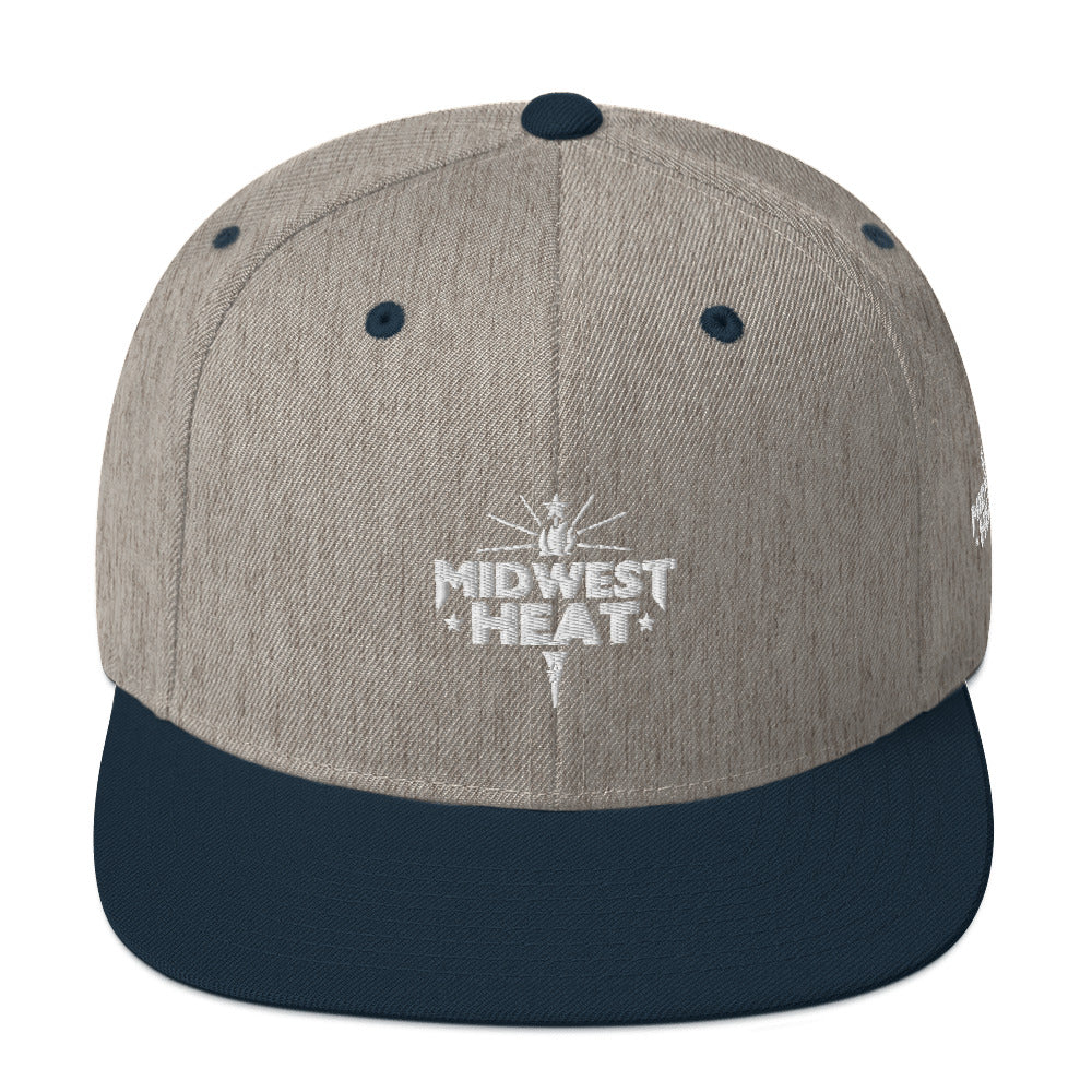 Midwest Heat - White Torch Snapback Hat