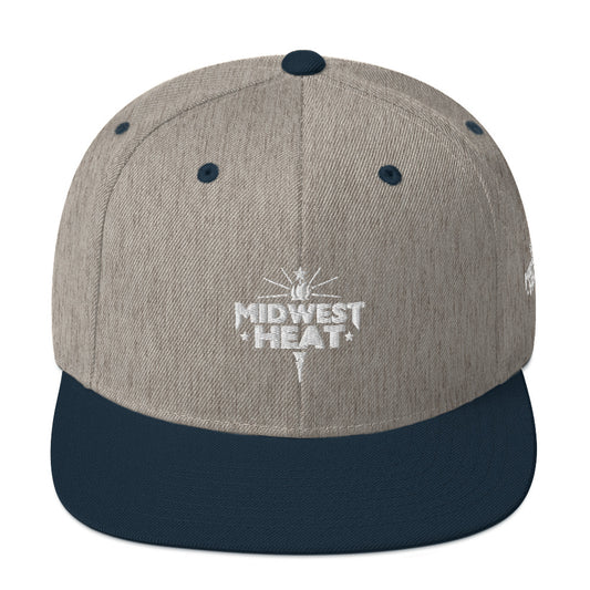 Midwest Heat - White Torch Snapback Hat