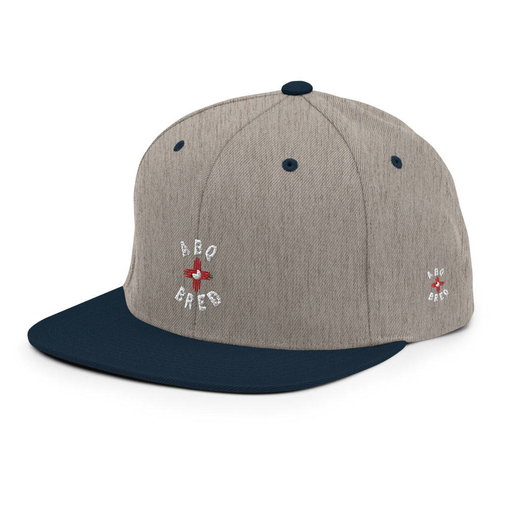ABQ Bred - White Red Snapback Hat