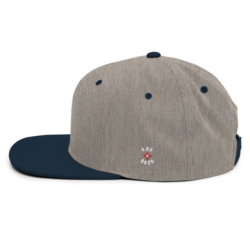 ABQ Bred - White Red Snapback Hat