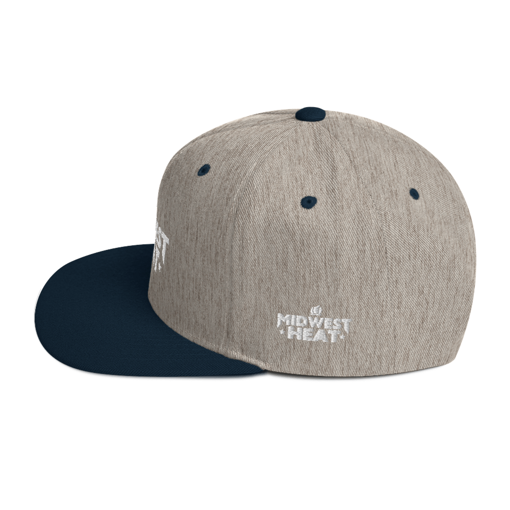 Midwest Heat White Stitch - Snapback Hat