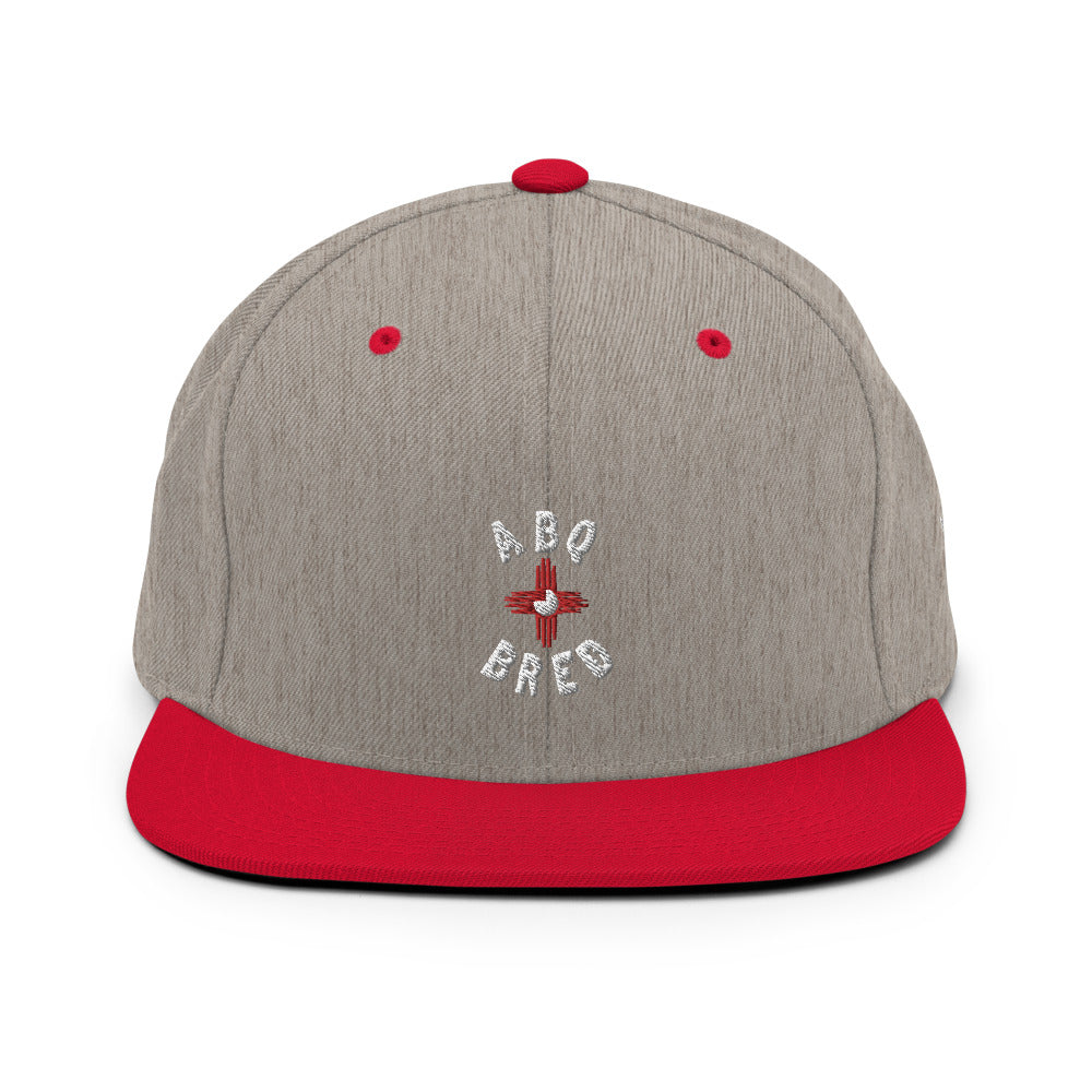 ABQ Bred - White Red Snapback Hat