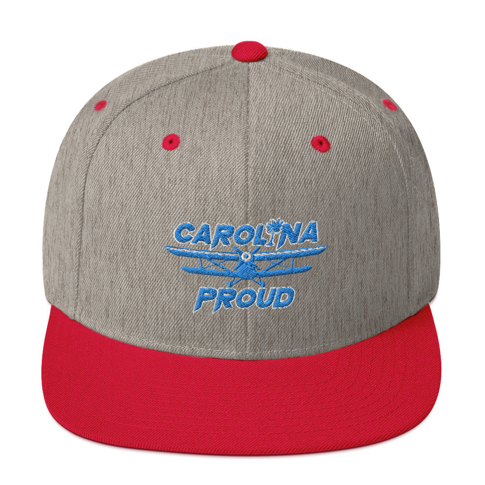 Carolina Proud Blue Stitch Snapback Hat