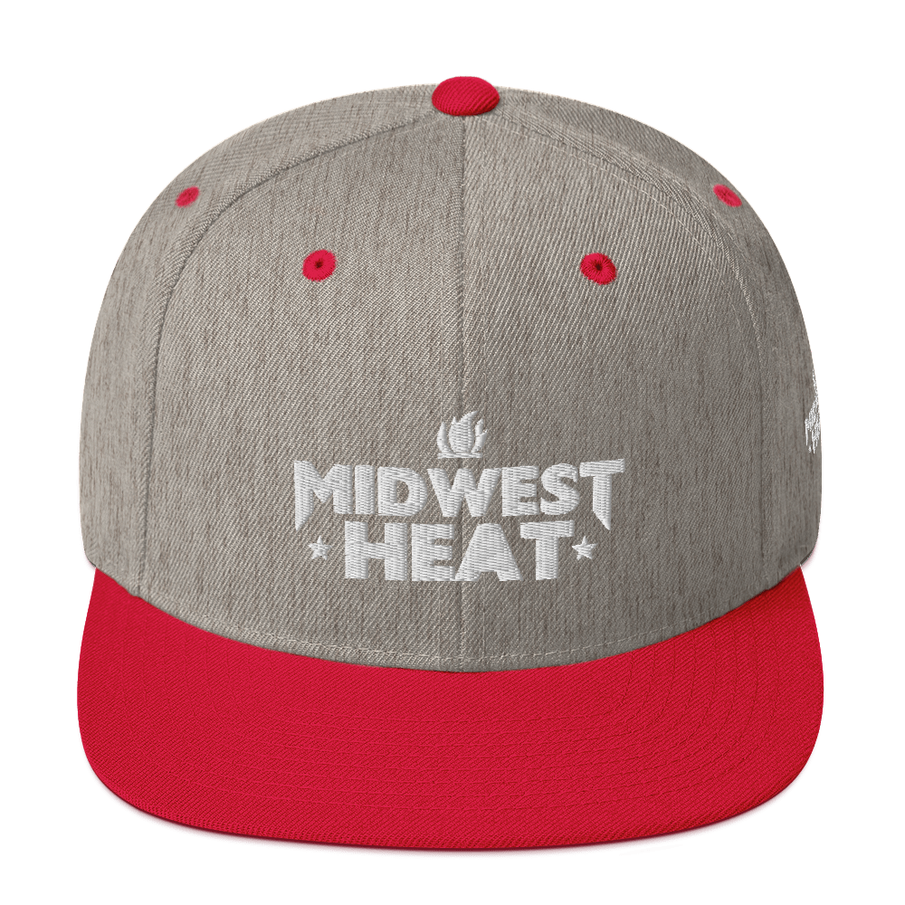 Midwest Heat White Stitch - Snapback Hat