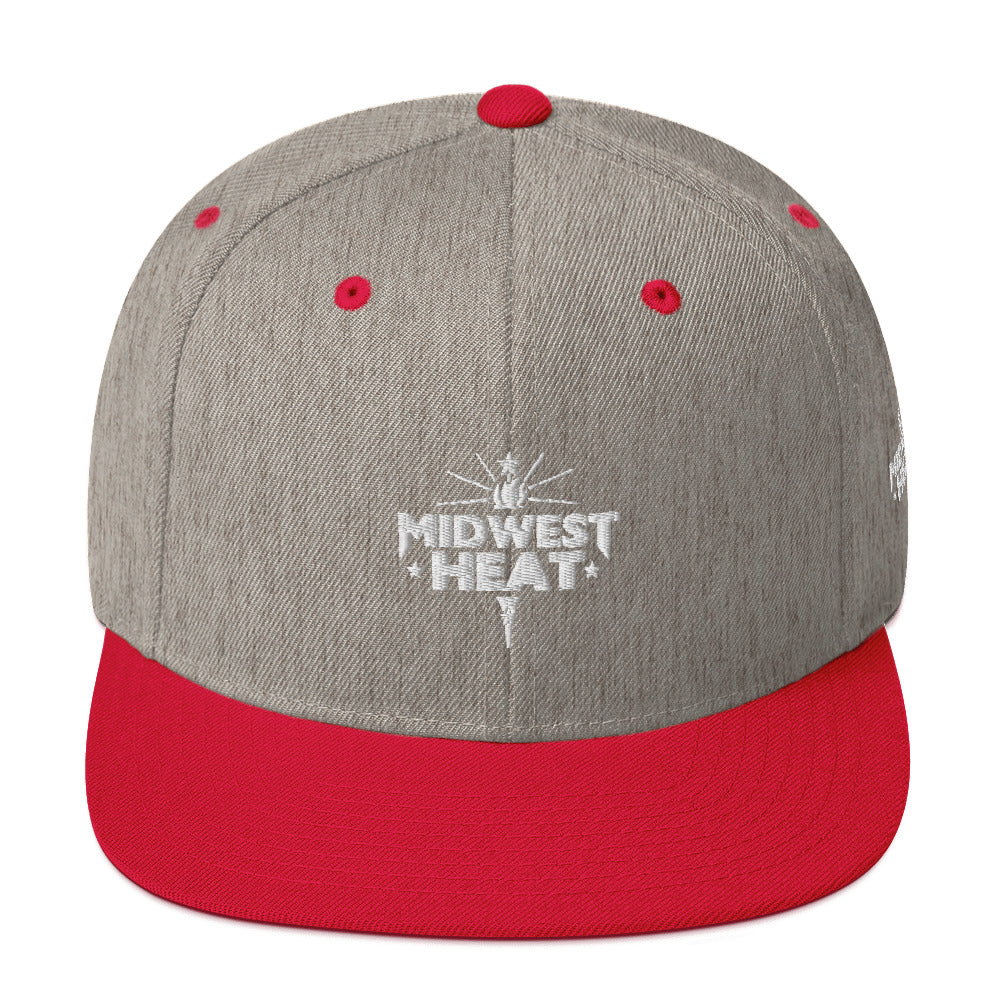 Midwest Heat - White Torch Snapback Hat