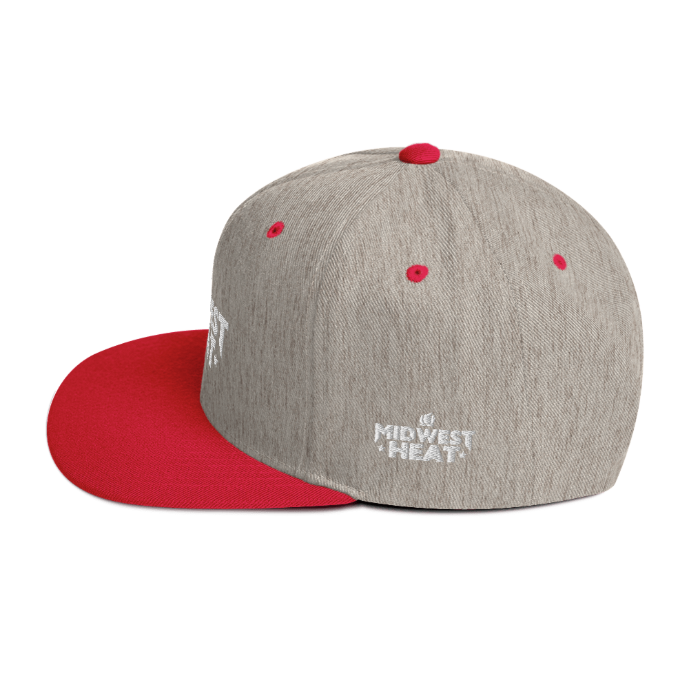 Midwest Heat White Stitch - Snapback Hat