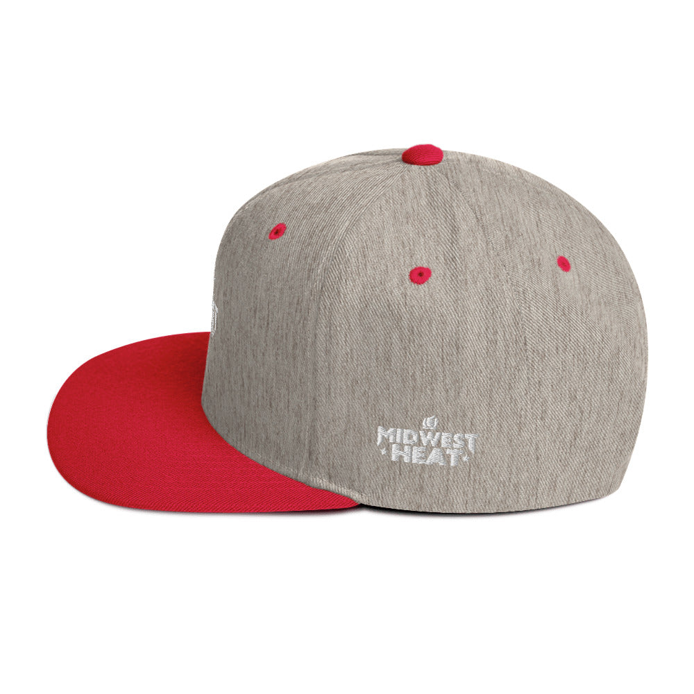 Midwest Heat - White Torch Snapback Hat