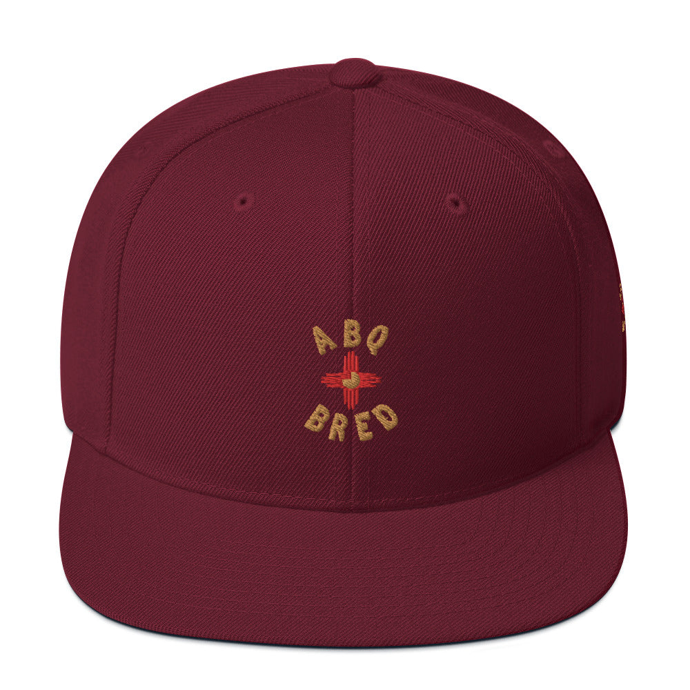 ABQ Bred - Gold Red Snapback Hat