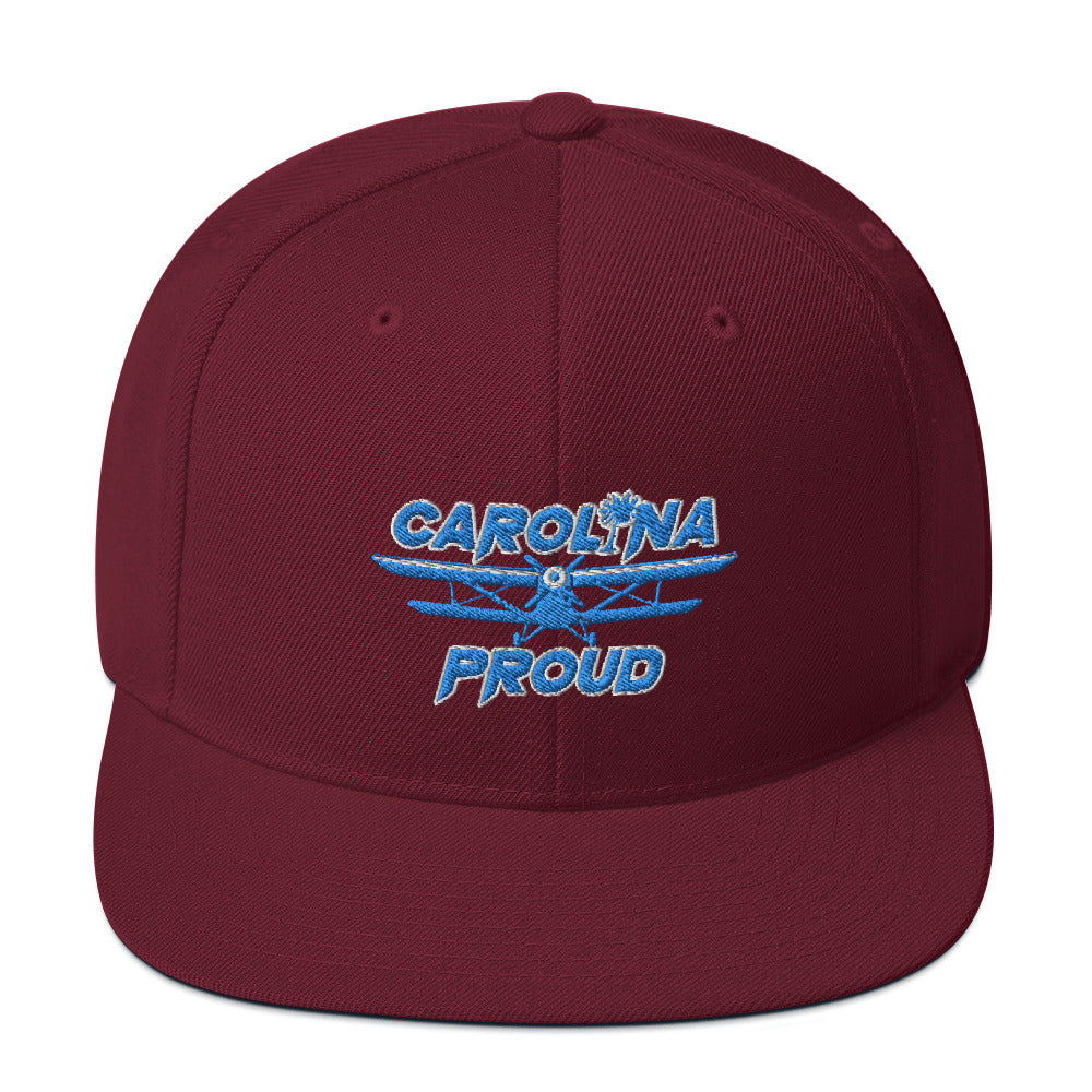 Carolina Proud Blue Stitch Snapback Hat
