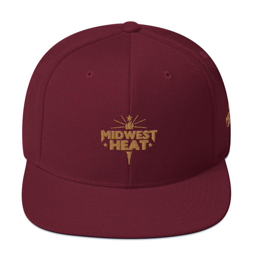 Midwest Heat - Gold Torch Snapback Hat