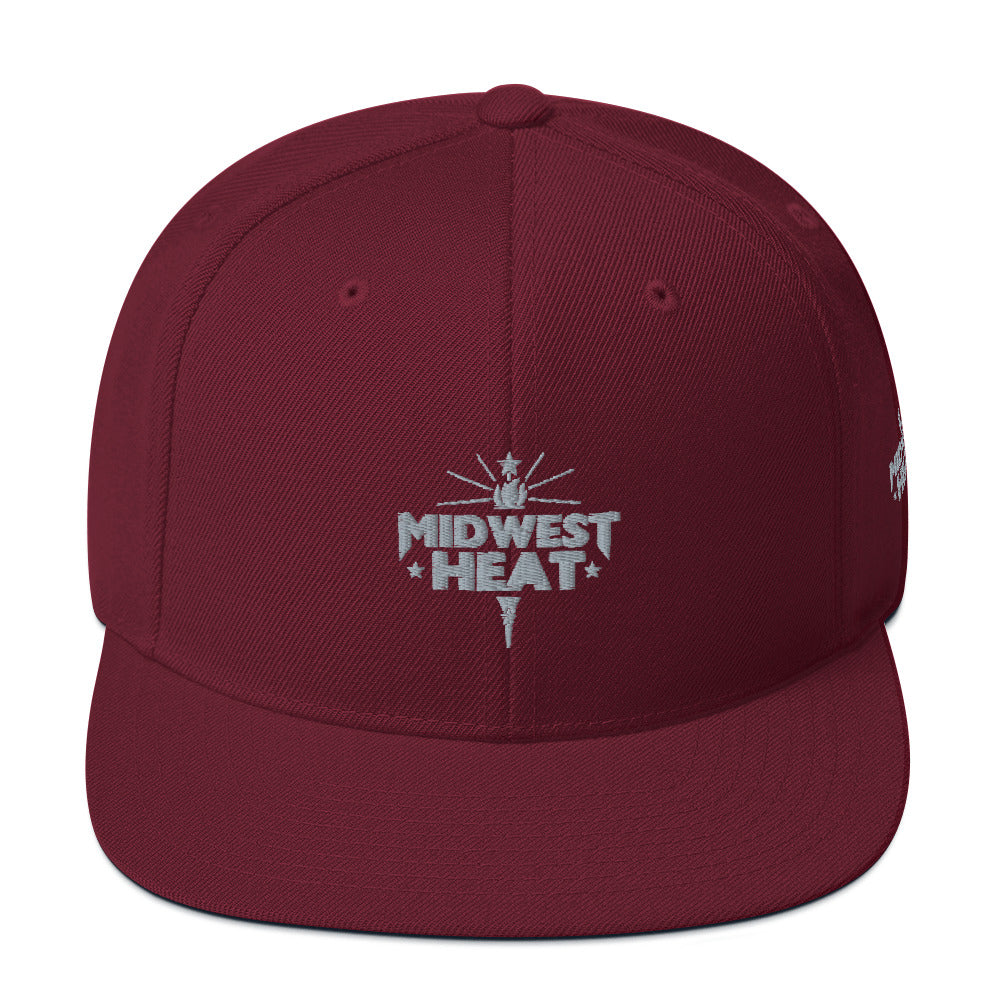 Midwest Heat - Gray Torch Snapback Hat