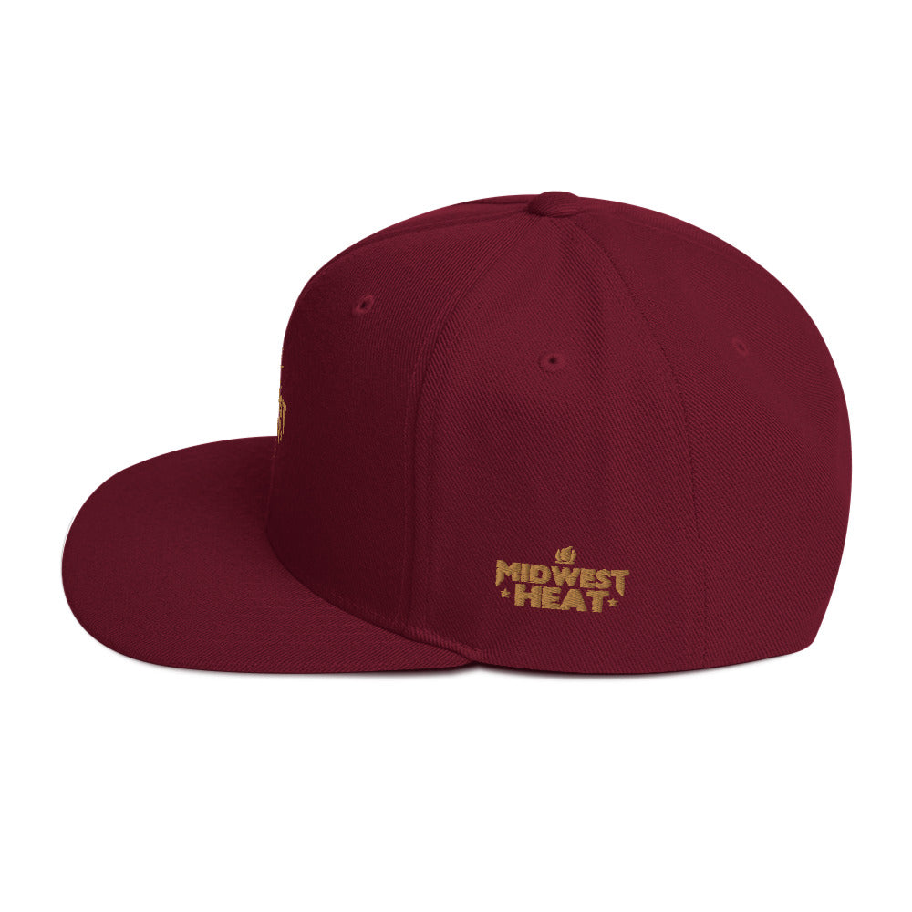 Midwest Heat - Gold Torch Snapback Hat